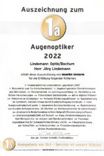 Auszeichnung Augenoptiker 2022 - markt-intern